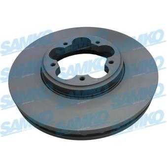 Jeu de 2 disques de frein avant SAMKO F1037VR pour SEAT LEON 2.2 TDCi - 155cv