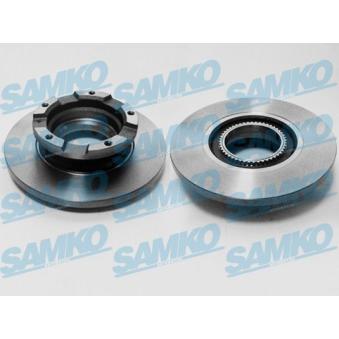 Jeu de 2 disques de frein arrière SAMKO [F1038PA]