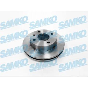 Jeu de 2 disques de frein avant SAMKO F1251V pour OPEL SPEEDSTER 1.6 - 75cv