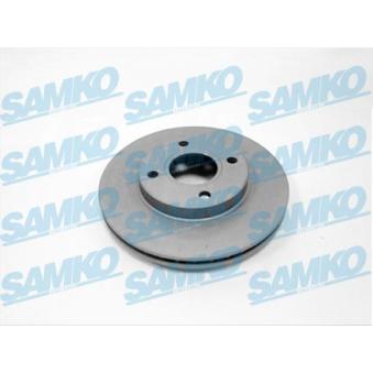 Jeu de 2 disques de frein avant SAMKO F1621VR pour SKODA FABIA 1.4 CD - 68cv