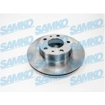 Jeu de 2 disques de frein avant SAMKO F2006V pour TOYOTA COROLLA 2.0 bivalent - 110cv