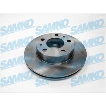 Jeu de 2 disques de frein avant SAMKO F2007V pour TOYOTA COROLLA 2.0 bivalent - 110cv