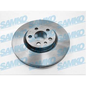 Jeu de 2 disques de frein avant SAMKO F2161V pour CITROEN JUMPY 1.6 i - 79cv