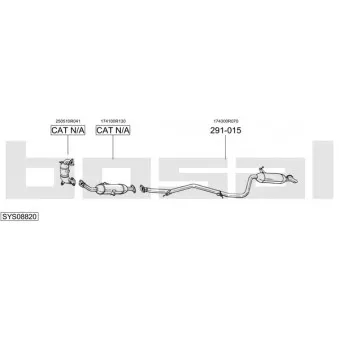 BOSAL SYS08820 - Echappement