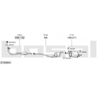 Echappement BOSAL SYS08844