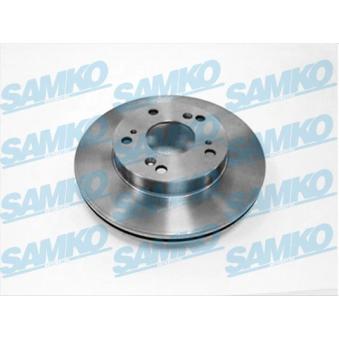 Jeu de 2 disques de frein avant SAMKO [H1038VR]