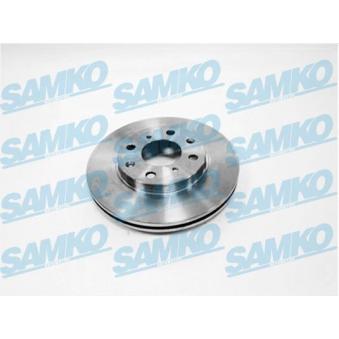 Jeu de 2 disques de frein avant SAMKO H1491V pour HONDA LOGO 1.3 - 65cv