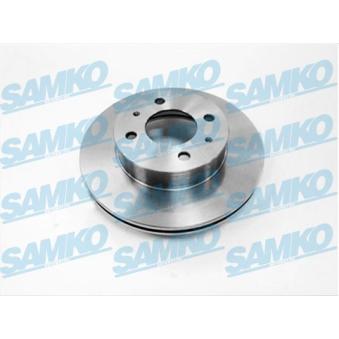 Jeu de 2 disques de frein avant SAMKO H2002V pour MAZDA 5 1.3 - 83cv