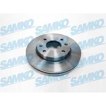 Jeu de 2 disques de frein avant SAMKO H2010V pour MERCEDES-BENZ CLASSE E 1.5 CRDi VGT - 110cv