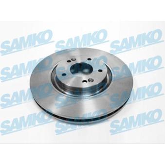 Jeu de 2 disques de frein avant SAMKO H2026V pour MERCEDES-BENZ CLASSE E 2.0 - 170cv