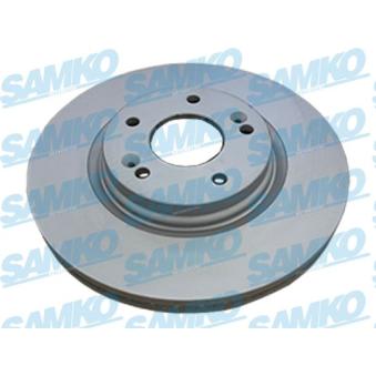 Jeu de 2 disques de frein avant SAMKO H2052VR pour TOYOTA CELICA 1.6 CRDi - 110cv