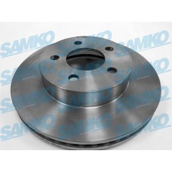 Jeu de 2 disques de frein avant SAMKO J2001V pour MAZDA MPV 2.8 CRD - 150cv