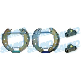 Jeu de mâchoires de frein SAMKO KEG034 pour AUDI 80 1.4 E - 55cv