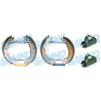Jeu de mâchoires de frein SAMKO KEG372 pour FIAT MAREA 1.6 - 103cv