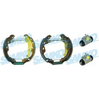 Jeu de mâchoires de frein SAMKO KEG629 pour SUZUKI SPLASH 1.2 - 86cv