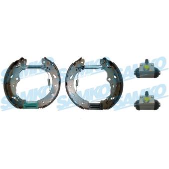 Jeu de mâchoires de frein SAMKO KEG854 pour FORD TRANSIT COURIER 1.5 TDCi - 75cv
