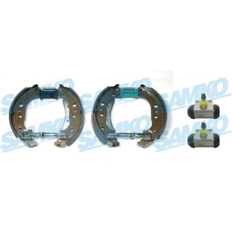 Jeu de mâchoires de frein SAMKO KEG855 pour AUDI A1 30 TFSI - 110cv