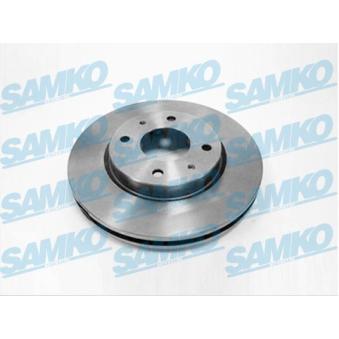 Jeu de 2 disques de frein avant SAMKO M1005V pour MITSUBISHI LANCER 2.0 - 135cv