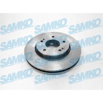 Jeu de 2 disques de frein avant SAMKO M1008V pour MITSUBISHI SPACE 2.0 - 136cv