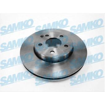 Jeu de 2 disques de frein avant SAMKO M2017V pour BMW Z4 E 200 Kompressor - 184cv