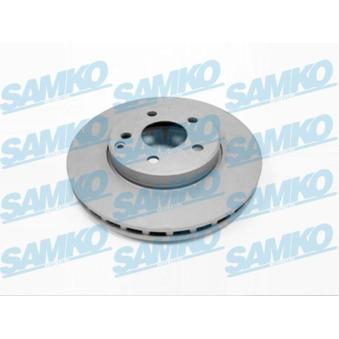 Jeu de 2 disques de frein avant SAMKO M2017VR pour BMW Z4 E 200 Kompressor - 184cv