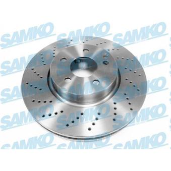 Jeu de 2 disques de frein avant SAMKO M2058VR pour ABARTH 124 E 300 - 252cv