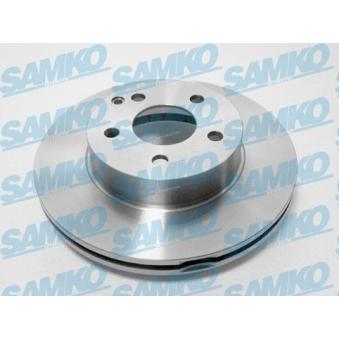Jeu de 2 disques de frein avant SAMKO M2063VR pour MERCEDES-BENZ CLASSE C C 200 CGI - 184cv