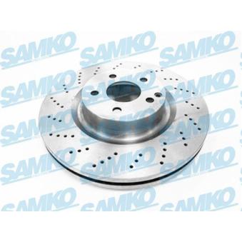Jeu de 2 disques de frein avant SAMKO M2080VR pour MITSUBISHI LANCER E 550 CGI - 408cv