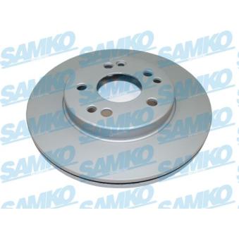 Jeu de 2 disques de frein avant SAMKO M2101VR pour PORSCHE 911 E 220 T - 150cv