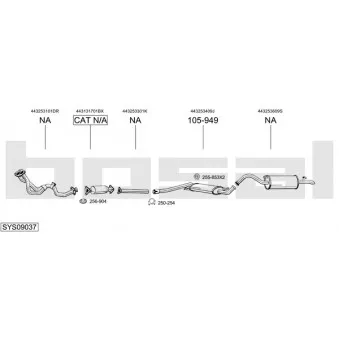 BOSAL SYS09037 - Echappement