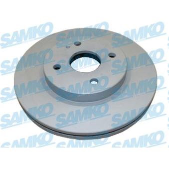 Jeu de 2 disques de frein avant SAMKO M5017VR pour MAZDA 2 1.3 - 86cv