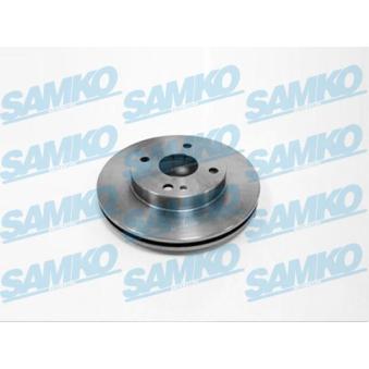 Jeu de 2 disques de frein avant SAMKO M5341V pour FORD TRANSIT COURIER 1.6 - 84cv