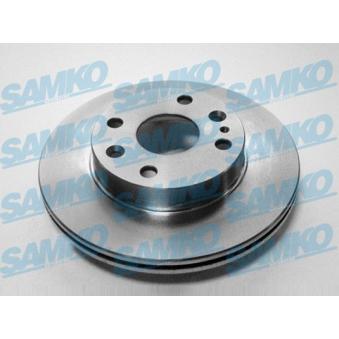 Jeu de 2 disques de frein avant SAMKO M5711V pour FORD TRANSIT COURIER 1.6 - 84cv