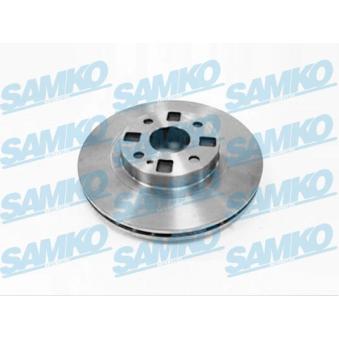 Jeu de 2 disques de frein avant SAMKO M5840V pour MAZDA 323 1.6 - 95cv