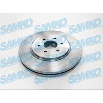 Jeu de 2 disques de frein avant SAMKO N2022V pour FORD PUMA 3.0 DCI - 231cv