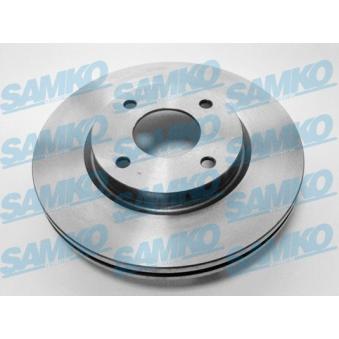 Jeu de 2 disques de frein avant SAMKO N2024V pour MAZDA 323 1.5 DCI - 110cv