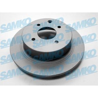 Jeu de 2 disques de frein arrière SAMKO N2040P pour FORD COUGAR 1.5 DCI - 110cv