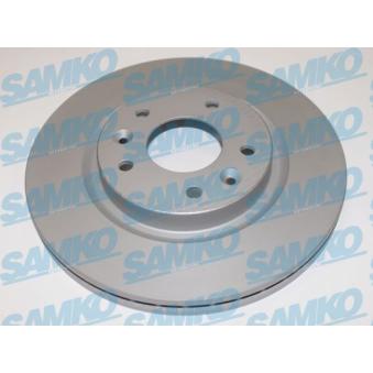 Jeu de 2 disques de frein avant SAMKO N2045VR pour NISSAN PATHFINDER 1.5 dCi 110 - 110cv