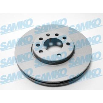 Jeu de 2 disques de frein avant SAMKO O1009VR pour CHRYSLER NEON 1.8 - 110cv