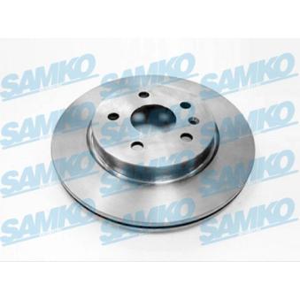 Jeu de 2 disques de frein arrière SAMKO O1031V pour OPEL ANTARA 2.0 CDTI - 110cv