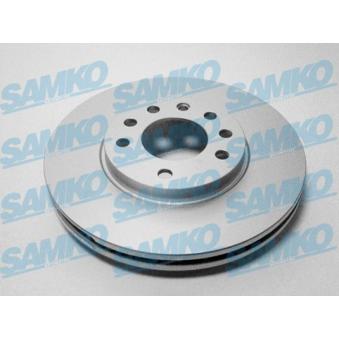 Jeu de 2 disques de frein avant SAMKO O1411VR pour HYUNDAI ACCENT 1.7 CDTI - 110cv