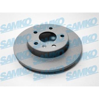 Jeu de 2 disques de frein arrière SAMKO O1431PR pour FIAT STILO 1.7 CDTI - 110cv