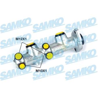 Maître-cylindre de frein SAMKO P06633 pour CITROEN C5 1.0 E - 41cv