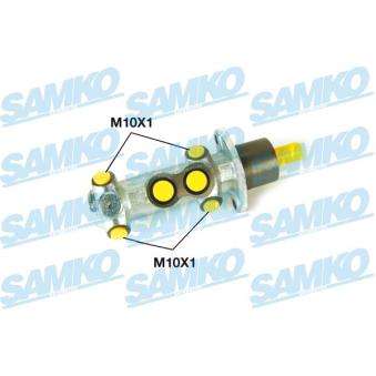 Maître-cylindre de frein SAMKO P07442 pour BMW Série 3 1.8 i - 110cv