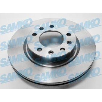 Jeu de 2 disques de frein avant SAMKO OEM 1610704680