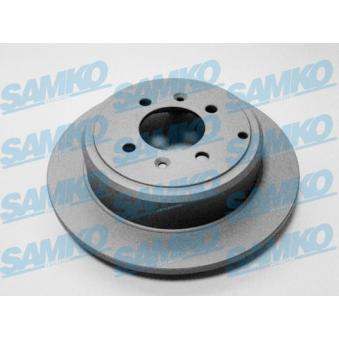 Jeu de 2 disques de frein arrière SAMKO [P1191PR]