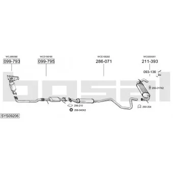 BOSAL SYS09206 - Echappement