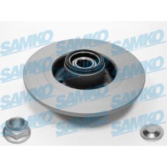 Jeu de 2 disques de frein arrière SAMKO R1004PRCA pour MG MG 1.9 DCI - 110cv