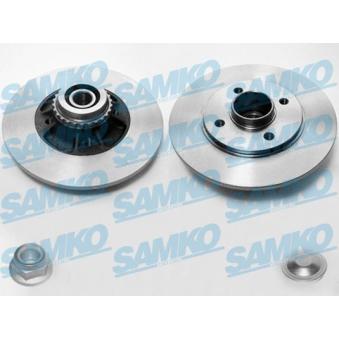 Jeu de 2 disques de frein arrière SAMKO OEM 7701207611