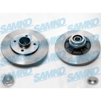 Jeu de 2 disques de frein arrière SAMKO [R1035PCA]